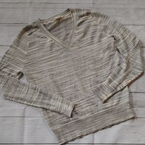 Moth Striped V-Neck Sweater